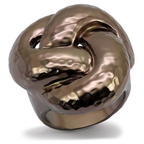 JCE1692 Chocolate Gold Brass Ring with No Stone