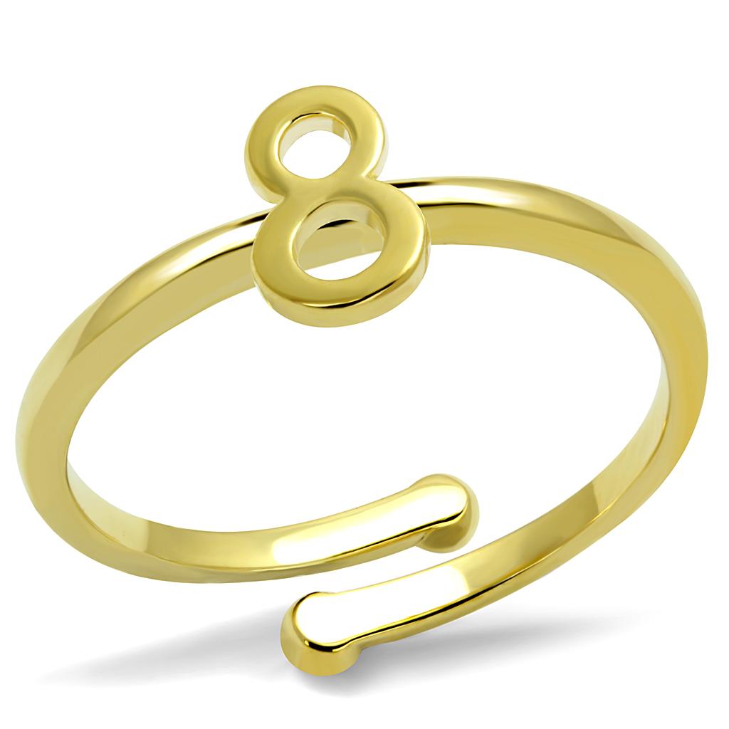 JCE4030 Flash Gold Brass Ring with No Stone