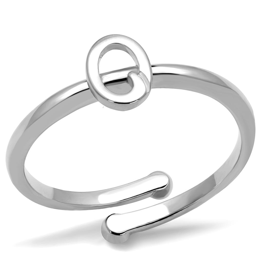 JCE4035 Rhodium Brass Ring with No Stone