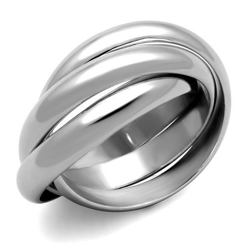 JCE1669 High polished (no plating) Stainless Steel Ring with No Stone