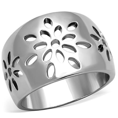 JCE1684 High polished (no plating) Stainless Steel Ring with No Stone