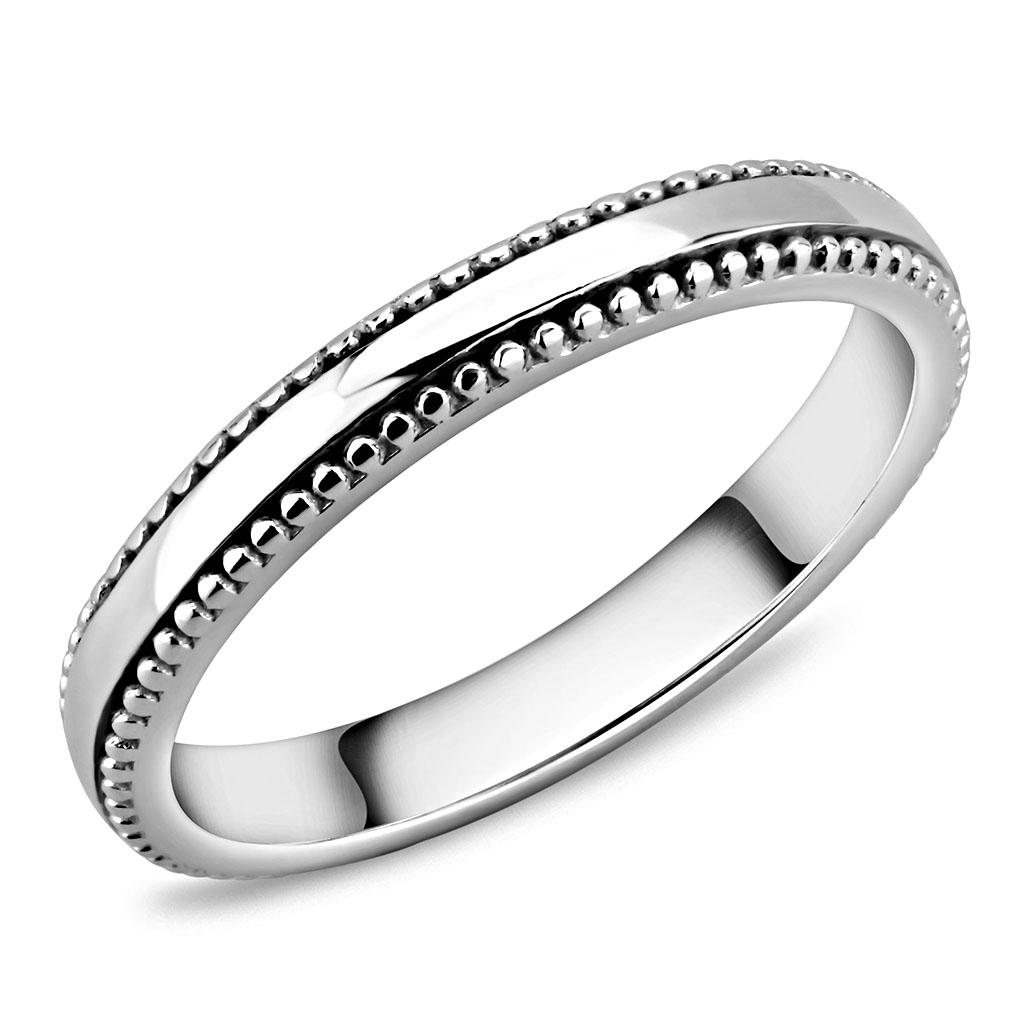 JCE3503 High polished (no plating) Stainless Steel Ring with No Stone
